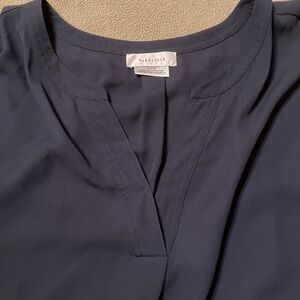 Van Heusen Dark Navy Blue Cap Sleeve Blouse